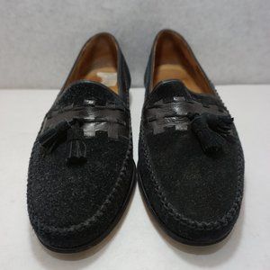 Bally Black Suede Loafers